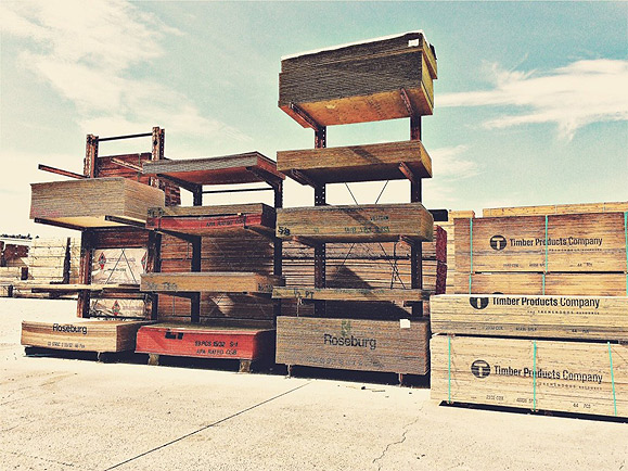 Channel Lumber - Lumber stacks