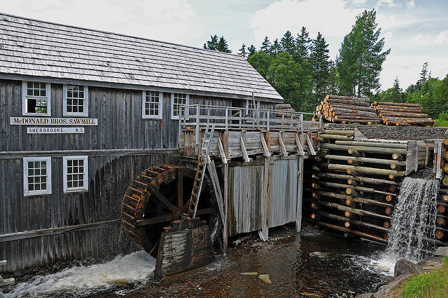 Old time sawmill
